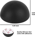 1.25" Silicone Hemisphere Bumpers Isolation Feet Rubber Non-Skid Speaker Pads with Adhesive Record Player Isolation Pads for Small Speaker Spikes,Turntable,Amplifiers, Subwoofer,Monitors,Decks 8 pcs