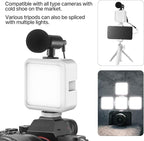 ULANZI VL49 2000mAh LED Video Light w 3 Cold Shoe, Rechargeable Soft Light Panel for DJI OSMO Mobile 3 Pocket Zhiyun Smooth 4 Sony RX100 VII Canon G7X Mark III A6400 6600 Action Camera 13 9 8 Vlogging