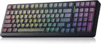 Aula F99 Keyboard Wireless Mechanical Keyboards Computer Bluetooth Gaming Keyboard Creamy Full Size Hot Swappable Custom RGB Backlit with 8000mAh Battery, Tri-Mode BT5.0/2.4GHz/USB-C (Gradient Grey)