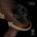 Tilta Advanced Left Side Wooden Handle (Ronin 4D - Type IX) | Black Walnut Wood & Aluminum Alloy Build | Quick Release Button