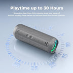 RIENOK Portable Bluetooth Speaker 30W Dual Pairing True Wireless Stereo HD Sound IPX7 Waterproof Outdoor Sport Shower Wireless Speaker Bluetooth 5.3 for Home Party