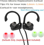 Silicone Earbud Tips Earbuds Replacement Ear Tips Gels Bud for Popular in-Ear Headphones Other Inner Hole from 3.8mm - 5.1mm Earphones 9 Pairs S/M/L