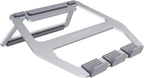 Amazon Basics Aluminum Portable Foldable Height Adjustable Support Stand for Laptops up to 13", Silver