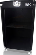 Griffin Rackmount Studio Mixer Flight Road Case (Ultimate-PROAudio) – 25U Mount Space Amp Cabinet Travel Trunk For Music Gear Recording Equipment – Portable DJ Sound Booth Carpet Rack Stand Cart