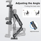 OHLPRO Tablet Mount for Truck - Heavy Duty Drill Base - Tablet Holder for Car Dashboard, iPad Holder for All 5"-13" iPad Pro Samsung Galaxy Kindle fire Tablets and Car Wall Desk etc.