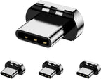 Magnetic Connector Tips Head for USB-C Android Devices (4 Pack), only Compatible 5A Magnetic Charging Cable or Magnetic Adapter