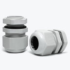20 Pcs 3/4" NPT Nylon Cable Glands, IP68 Waterproof Adjustable Cord Grip Cable Connector Strain Relief Wire Protectors for 13-18mm Cable Diameter, Grey