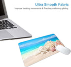 Sand Beach Mouse Pad,Cute Mouse pad,Custom Small Mouse Pads with Designs,Portable Office Non-Slip Rubber Base Wireless Mouse Pad for Laptop