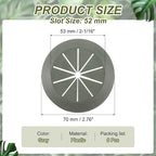 PATIKIL Desk Grommet 2-1/16", 8 Pcs Round Cable Grommet Cord Hole Cover with Adhesive Tape Flexible Table Wire Organizer for Office Home Table Countertop, Gray