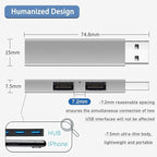 USB 3.0 Hub, VIENON Aluminium 3-Port USB Hub USB Splitter USB Expander for Laptop, Xbox, Flash Drive, HDD, Console, Printer, Camera,Keyborad, Mouse