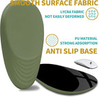 Hokafenle Ergonomic Mouse Pad Wrist Support with Stepped-Wedge Design, Wrist Rest Pain Relief Mousepad Filled with Memory Foam, Carpal Tunnel Mousepad for Wireless Mouse(12x8 inch, Dark Green)