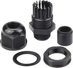 XHF 50 Pcs 3/8" IP68 Strain Relief Nylon Cord Grip Waterproof NPT Cable Glands Adjustable UL Listed and RoHS Compliant(Black)