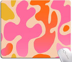 Mouse Pad, Modern Abstract Mousepad, Cute Pink Mouse Mat Waterproof Non-Slip Rubber Base Mouse Pads for Women Office Laptop