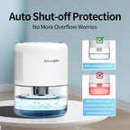 44oz(1.3L) Small Dehumidifier for Home, Auto-Off Quiet Portable Dehumidifier with 3 Modes, 10 Color Lights, 4 Timer Settings for Bedroom Bathroom Closet (215 sq.ft)