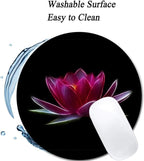 Lotus Flower Water Plant Mouse Pad Round Non-Slip Rubber Mousepad Laptop Office Computer Decor Cute Desk Accessories Customized Design Mouse Pad