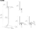 FITUEYES Design Universal Speaker Stand, Adjustable Height Speaker Stands Pair for Satellite & Small Bookshelf Speaker up to 11LBS, Extend 27.5” to 39.3” for Multi-Audio, Master Series