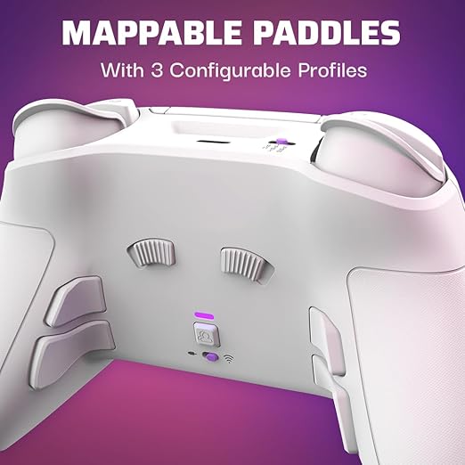 PDP Victrix Pro BFG Wireless Gaming Controller for Playstation 5 / PS5, PS4, PC, Modular Esports Gamepad, Remappable Buttons, Customizable Triggers/Paddles/D-Pad/Fightpad, PC App, White