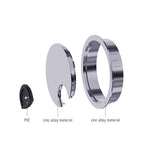 Desk Grommet 2-1/8 Inch 53mm, Zinc Alloy Computer Desk Wire Hole Cover, Office Desktop Cord Cable Hole Metal Ring, Silver Tone