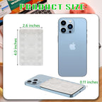 Silicone Suction Phone Holder Mount, Adhesive Accessory for iPhone and Android, Hands-Free Mirror Shower Holder for TikTok Videos and Selfies (Transparent, Single Sided)