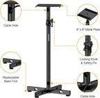Set of 2 Studio Monitor Stands Adjustable Height Speaker Stands with Cable Management