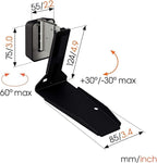 Vogel's SWM 4131 Speaker Wall Bracket for Sonos ERA 300, Max. 11 lbs (5 kg), Tiltable -30º/+30º, Swivels up to 60º (Left/Right), Black, 1 Bracket