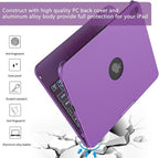 for iPad A16 11th Generation/10th Generation Case with Keyboard,Touch Keyboard for iPad 11" /10th Gen 10.9 inch 2022-10 Color Backlight, 360° Rotatable Protective Cover (Purple)