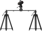 Zeapon AXIS 80 (2-axis) Multi-axis Motorized Camera Slider, 31''/80cm DSLR Dolly Carbon Fiber Electric Track, LCD Screen APP Control, Pan Head for 360° Panoramic Time-Lapse Follow Focus