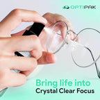 Sparkle Anti-Reflective Lens Cleaner Spray kit | (1) 2oz Glasses Cleaner Spray + (1) Microfiber Cloth for Eyeglasses, Sunglasses, Lenses, Screens and Camera Cleaning Kit (2 Piece Set)