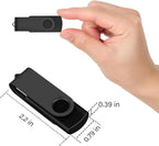 EASTBULL 2GB USB Flash Drive Bulk Thumb Drives 10 Pack with Lanyards USB 2.0 Memory Sticks Zip Drive Pen Drive for Storage and Backup Black 10PCS 2GB