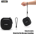 Cwatcun Hard Shell Lens Filter Case, Camera Filter Case for 7 Filters Up to 100mm with Hand Strap, Dustproof & Waterproof Camera Lens Filter Storage Case for ND UV CPL Filter Pouch