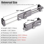 Full Metal Tablet Tripod Holder – Compatible with iPad mini, Air, Pro | 1/4" Screw & ARCA Dovetail Mounts | Universal Tablet Clamp Adapter