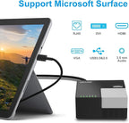 WAVLINK USB 3.0 Laptop Docking Station Dual Monitors, DisplayLink Computer Dock for M1/M2 Mac/Windows/Chrome/Ubuntu - HDMI+HDMI/DVI/VGA, 4xUSB Ports, 2xRed Charging Ports, LAN, Audio