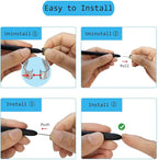 Pen Tips Replacement Compatible with Remarkable 2 Marker Plus Pencil, Pencil Nibs Compatible with Kindle Scribe Basic and Premium Pen (2 PCS Metal Tips, 10 PCS 2B Tips)