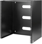 StarTech.com 12U Wall Mount Patch Panel Bracket - 13.75 in. (34.93 cm) Max. Mounting Depth - 19" Patch Panel Rack for Shallow Network Equipment- 125lbs Capacity, TAA (WALLMNT12)