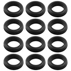 12 Pcs Rubber Grommets, 1-3/8" Inside Diameter 1-1/2" Drill Hole Rubber Wire Grommets for Wire, Firewall, Cables, Plugs