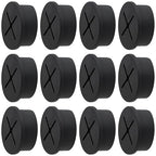 Desk Grommet, 1 Inch Flexible Rubber Grommets, Silicone Cable Cord Grommet Wire Hole Cover for Desk, Table and Other Furnitures(12Pack)