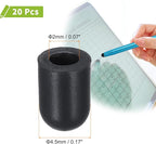 MECCANIXITY 20pcs Replacement Stylus Pen Tips 4.5mm Conductive Capacitive Touch Screen Pens Tips Silicone Rubber, Black