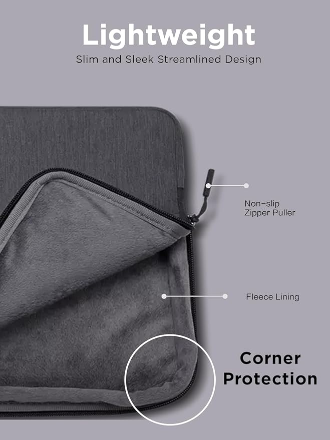 Lenovo Digital Pen 2 (Laptop) - Ultra-Tactile Response & Urban Sleeve for 14-inch Laptop/Notebook/Tablet - Water Resistant - Padded Compartments, Zippered Accessory Storage