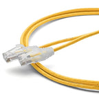 TRUECABLE Cat6 Component Rated Patch Cable, Unshielded (U/UTP), 5ft, Yellow, 28AWG Solid Copper, Snagless 10G High-Speed Ethernet Cable, PoE++ 4PPoE 100W, UL Listed, RoHS-3, 1 Pack