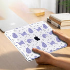 Compatible with 2021 2020 2019 2018 MacBook Air 13 inch Case M1 A2337 A2179 A1932 Touch ID, Crystal Clear Pattern Plastic Hard Shell Case for MacBook Air 13 inch M1 2021, Cute Cat & Fish