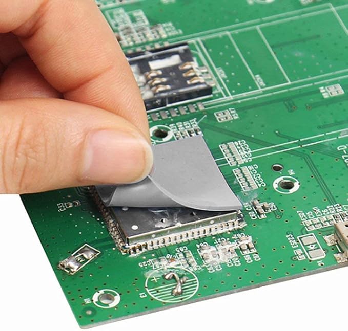 OwlTree 3 Pack Thermal Pads, 100x100mm, 0.5mm, 1mm, 1.5mm, Highly Efficient Thermal Conductivity 12.8W/mK, Heat Resistant Silicone Grease for Laptop Heatsink, CPU, GPU, SSD, IC, LED Cooler