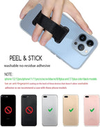 Phone Grip Strap Holder for Hand, Universal Finger Strap Phone Holder, Finger Selfie Grip Compatible with Most Smartphones (Deep Purple) -2PC