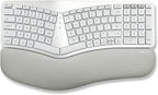 Macally Bluetooth Ergonomic Keyboard, Wireless Split Keyboard, Carpal Tunnel Comfort, Ergo Rechargeable Split Wrist Key Board - Backlit Apple 100 Key Layout for MacBook Pro/Air, iMac