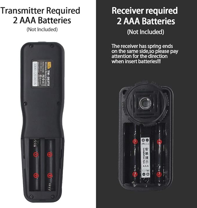 Wireless Remote Shutter Compatible for Nikon, Pixel TW-283 DC2 Wireless Shutter Release Remote Control Compatible for Nikon Z7 Z6 Df D90 D7500 D3300 D3100 D3200 D5000 D5500 D7200 D7000 D600 D750