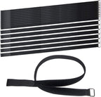 36 inch Cable Strap with Buckle - 16 PACK Hook and Loop Fastening Straps - Adjustable Nylon Extend Securing Strap