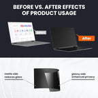 HD Laptop Privacy Screen 14 inch, Upgraded Laptop Privacy Screen for 16:9 Widescreen Removable Anti Glare Cover and Blue Light UV-Blocking Filter