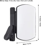 Mirror Effect Lens - Capture Stunning Reflections Instantly, Smartphone Camera Mirror Reflection Clip Kit, Adjustable HD Glass Smartphone Photography Flip Mirror, for Travel Photography (Black+White)