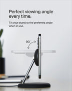 Belkin MagSafe-Compatible 3-in-1 Wireless Charger Stand 15W - Qi2-Certified Wireless Charging Station, Fast Charging of iPhone 16, AirPods, & Apple Watch - 36W Included - Black
