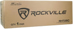 Rockville 28" 2-Tone Bookshelf Speaker Stands Surround Sound Home Theater (RHT28C)