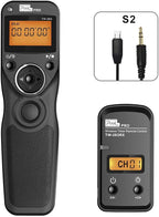 Wireless Remote Shutter Compatible for Sony PIXEL TW-283 S2 Wired Timer Remote Control Compatible for Sony A99II, A77II, A58, A68, A7, A7II, A7R, A7RII, A7S, A7SII, A3000, A5100, A5000 A6000